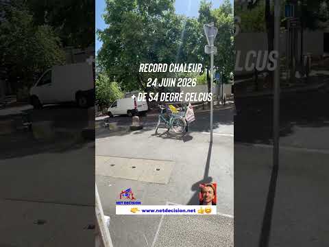 La météo a-t-elle une influence sur un achat immobilier, record de chaleur plus de 54° ce 24 /06/26